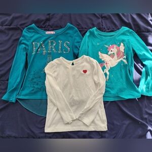 9 longsleeve tops toddler girl 4T